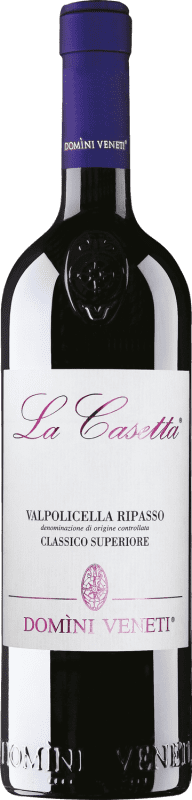 25,95 € Envío gratis | Vino Tinto Valpolicella Negrar Domini Veneti La Casetta Superiore — Superior D.O.C. Valpolicella Ripasso Veneto Italia Rondinella, Corvinone, Molinara 75 cl