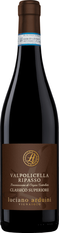 24,95 € Envio grátis | Vinho Tinto Luciano Arduini Classico Superiore D.O.C. Valpolicella Ripasso Vêneto Itália Corvina, Rondinella, Corvinone Garrafa 75 cl