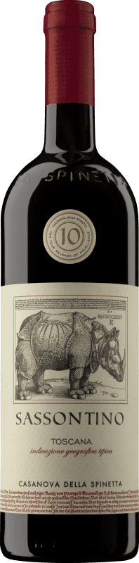 97,95 € 免费送货 | 红葡萄酒 La Spinetta Sassontino I.G.T. Toscana 托斯卡纳 意大利 Sangiovese — 桑娇维塞 Organic — 有机 75 cl