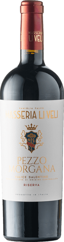 44,95 € 送料無料 | 赤ワイン Li Veli Pezzo Morgana レセルバ D.O.C. Salice Salentino プーリア イタリア Negroamaro — ネグロアマーロ 75 cl