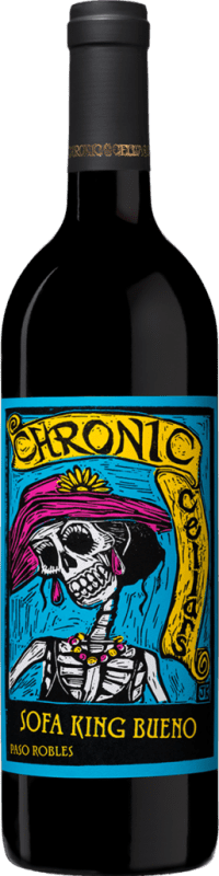 32,95 € 免费送货 | 红葡萄酒 Chronic Sofa King Bueno 加州 美国 Syrah — 西拉, Garnacha — 歌海娜, Petite Syrah 75 cl