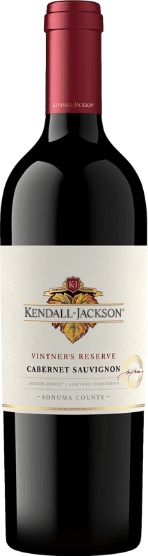 43,95 € 免费送货 | 红葡萄酒 Kendall-Jackson Vintner's 珍藏 加州 美国 Cabernet Sauvignon — 赤霞珠 75 cl