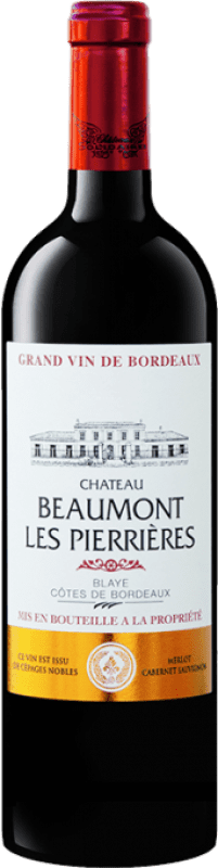 13,95 € Kostenloser Versand | Rotwein Château Beaumont Les Pierrières A.O.C. Côtes de Bordeaux Bordeaux Frankreich Merlot, Cabernet Sauvignon 75 cl