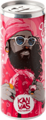 18,95 € Бесплатная доставка | Коробка из 6 единиц Розовое вино Kanvas Испания Жестяная банка 75 cl