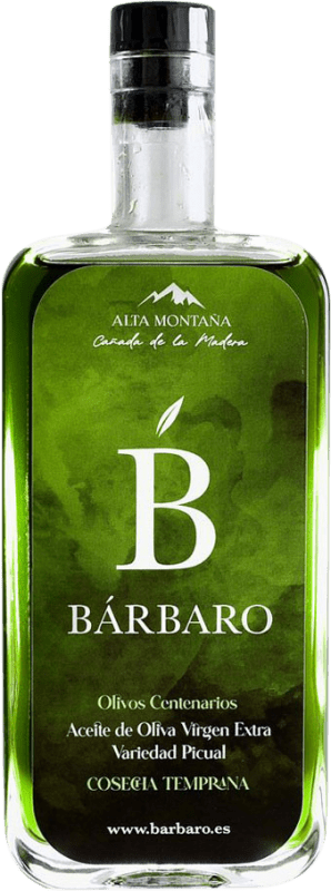 26,95 € Kostenloser Versand | Olivenöl Bárbaro Alta Montaña Cosecha Temprana — Frühe Ernte, E-NOL Extra Nativ Jaén Spanien Picual Medium-Flasche 50 cl