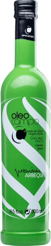19,95 € Envío gratis | Aceite de Oliva Oleocampo Premium, AOVE Virgen Extra Jaén España Arbequina Botella Medium 50 cl