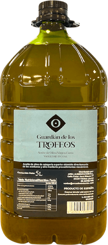 57,95 € 免费送货 | 橄榄油 Guardián de los Trofeos EVOO 特级初榨 Jaén 西班牙 Picual — 皮夸尔 塑料桶 5 L PET — 塑料