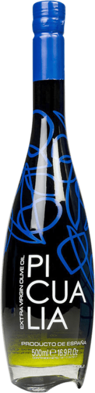 25,95 € Spedizione Gratuita | Olio d'Oliva Picualia EVO Extra Vergine Riserva Jaén Spagna Picual Bottiglia Medium 50 cl