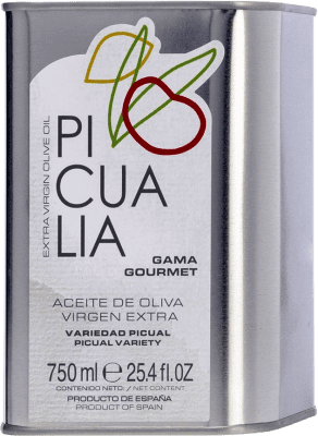 16,95 € Kostenloser Versand | Olivenöl Picualia Gourmet E-NOL Extra Nativ Jaén Spanien Picual Medium-Dose 75 cl