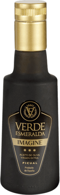 229,95 € Spedizione Gratuita | Scatola da 12 unità Olio d'Oliva Verde Esmeralda Imagine EVO Extra Vergine Jaén Spagna Picual Bottiglietta 25 cl