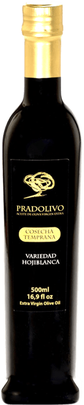 0,95 € Kostenloser Versand | Olivenöl Pradolivo Cosecha Temprana — Frühe Ernte, E-NOL Extra Nativ Jaén Spanien Hojiblanca Medium-Flasche 50 cl