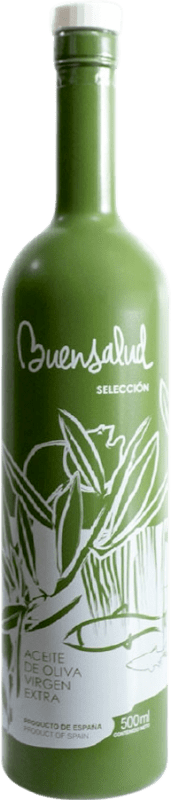 14,95 € Envío gratis | Aceite de Oliva Buensalud Selección, AOVE Virgen Extra Jaén España Picual Botella Medium 50 cl