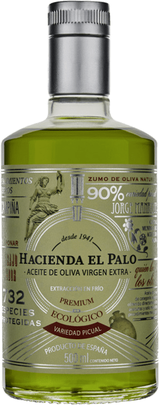 18,95 € 送料無料 | オリーブオイル Hacienda el Palo Premium — プレミアム, EVOO エキストラバージン Jaén スペイン Picual — ピクアル Eco — エコ ビオ オーガニック ミディアムボトル 50 cl