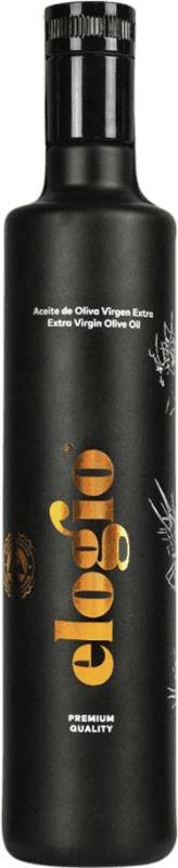 25,95 € Envío gratis | Aceite de Oliva Elogio Premium, AOVE Virgen Extra Jaén España Picual Botella Medium 50 cl