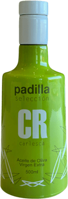 19,95 € Envío gratis | Aceite de Oliva Padilla Selección, AOVE Virgen Extra Jaén España Carlesca Botella Medium 50 cl