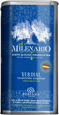 41,95 € 送料無料 | オリーブオイル Periana El Milenario EVOO エキストラバージン Málaga スペイン Verdial — ヴェルディアル ミディアム缶 1 L