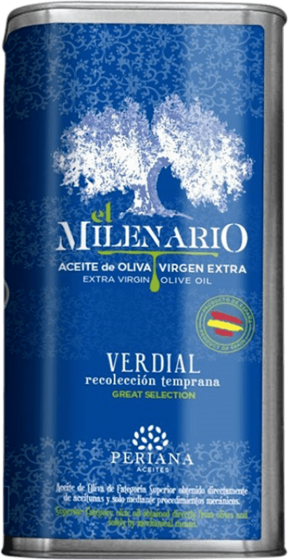 41,95 € 送料無料 | オリーブオイル Periana El Milenario EVOO エキストラバージン Málaga スペイン Verdial — ヴェルディアル ミディアム缶 1 L