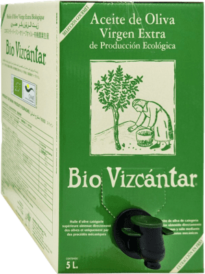 79,95 € Spedizione Gratuita | Olio d'Oliva Vizcántar Virgen Extra Bio Córdoba Spagna Bag in Box 5 L