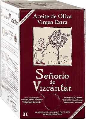 72,95 € Spedizione Gratuita | Olio d'Oliva Vizcántar Señorío de Vizcántar D.O.P. Priego de Córdoba Córdoba Spagna Bag in Box 5 L