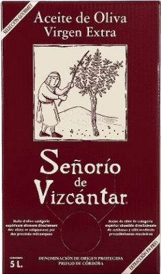 39,95 € Envío gratis | Aceite de Oliva Vizcántar Señorío de Vizcántar AOVE Virgen Extra D.O.P. Priego de Córdoba Córdoba España Bag in Box 5 L