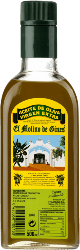8,95 € 免费送货 | 橄榄油 San Cristóbal El Molino de Gines EVOO 特级初榨 Sevilla 西班牙 中瓶装 50 cl