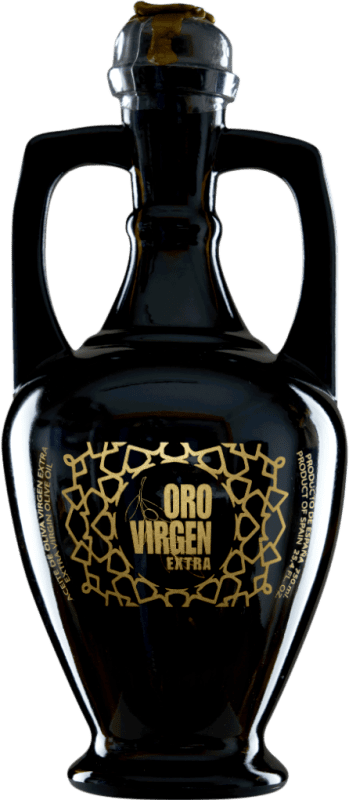 23,95 € Envío gratis | Aceite de Oliva Aceitex Arabesca Edición Oro, Ánfora, AOVE Virgen Extra Ciudad Real España Picual 75 cl