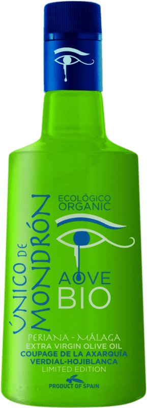 18,95 € Free Shipping | Olive Oil Mondrón Único EVOO Extra Virgin Málaga Spain Verdial Bio — Organic Medium Bottle 50 cl