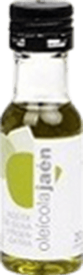 67,95 € Envío gratis | Caja de 100 unidades Aceite de Oliva Oleícola Jaén PET Jaén España Picual Botellín Miniatura 2 cl