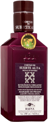 78,95 € Бесплатная доставка | Коробка из 8 единиц Оливковое масло Cortijo de Suerte Alta Marqués de Prado Envero ЭВО Экстра Вирджин D.O. Baena Córdoba Испания Picual — Пикуаль Eco — Эко Био Органический Мини-бутылка 25 cl