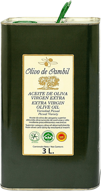 72,95 € 送料無料 | オリーブオイル Avirol Olivo de Cambil EVOO エキストラバージン D.O. Sierra Mágina Jaén スペイン Picual — ピクアル スペシャル缶 3 L
