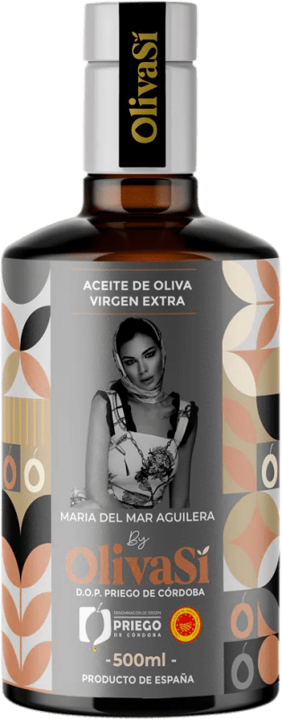 32,95 € Envío gratis | Aceite de Oliva Oliva Sí María del Mar Aguilera Edición Limitada, AOVE Virgen Extra D.O.P. Priego de Córdoba España Eco — Ecológico Botella Medium 50 cl