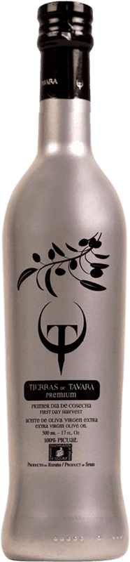 19,95 € Envío gratis | Aceite de Oliva Tierras de Tavara Premium, AOVE Virgen Extra D.O. Sierra de Segura Jaén España Picual Botella Medium 50 cl