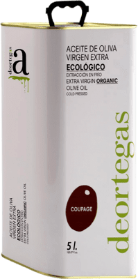 55,95 € 免费送货 | 橄榄油 Deortegas EVOO 特级初榨 穆尔西亚地区 西班牙 Eco — 生态 有机 天然 特殊罐 5 L
