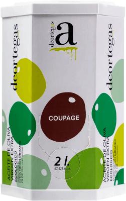 51,95 € 送料無料 | オリーブオイル Deortegas EVOO エキストラバージン ムルシア地方 スペイン Eco — エコ ビオ オーガニック バッグ・イン・ボックス 2 L