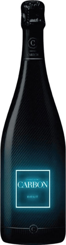113,95 € 免费送货 | 白起泡酒 Carbon Effect Efecto Carbono Sleeve Brut — 起泡酒 干型 LED Luminoso — LED灯 A.O.C. Champagne 香槟酒 法国 75 cl