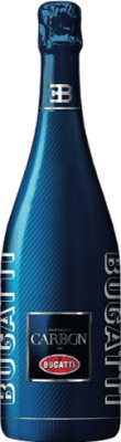 298,95 € Free Shipping | White sparkling Carbon Fiber Fibra de Carbono Bugatti Limited Edition 110 Aniversario A.O.C. Champagne Champagne France Bottle 75 cl