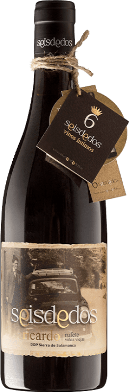 27,95 € Envio grátis | Vinho tinto Seisdedos Ricardo D.O.P. Vino de Calidad Sierra de Salamanca Castela e Leão Espanha Calabrese Garrafa 75 cl