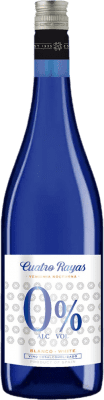 9,95 € Envío gratis | Vino Blanco Cuatro Rayas Vendimia Nocturna Castilla y León España Verdejo 75 cl 0.0 Cero Cero Sin Alcohol