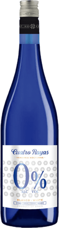 9,95 € Kostenloser Versand | Weißwein Cuatro Rayas Vendimia Nocturna — Nächtliche Weinlese Kastilien und León Spanien Verdejo 75 cl 0.0 Null Null Alkoholfrei