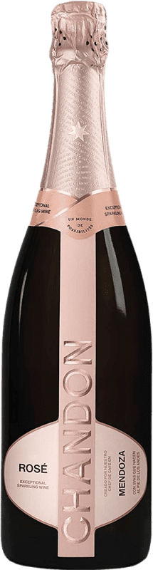 23,95 € Envio grátis | Espumante rosé Moët & Chandon Argentina Chandon Sparkling Rosé Brut I.G. Mendoza Mendoza Argentina Pinot Preto, Chardonnay, Pinot Meunier Garrafa 75 cl