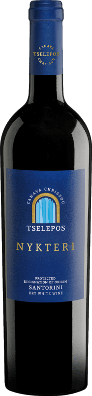 69,95 € Envío gratis | Vino Blanco Ktima Tselepos Nitkeri P.D.O. Santorini Santorini Grecia Assyrtiko Botella 75 cl