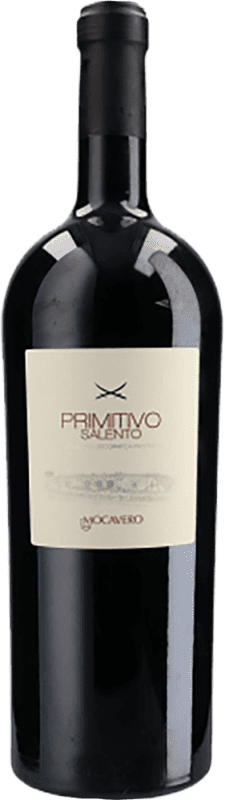 68,95 € Envío gratis | Vino tinto Mocavero I.G.T. Salento Puglia Italia Primitivo Botella Magnum 1,5 L