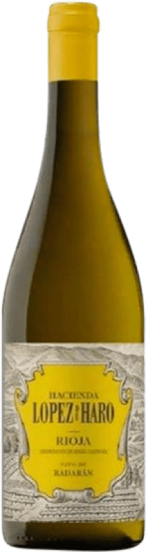 13,95 € 送料無料 | 白ワイン Hacienda López de Haro Badarán D.O.Ca. Rioja ラ・リオハ スペイン Viura, Malvasía, Grenache White, Chardonnay, Tempranillo White ボトル 75 cl
