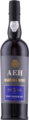 19,95 € Envio grátis | Vinho fortificado H&H Henriques & Henriques AEH Finest Semi-seco Semi-doce I.G. Madeira Madeira Portugal 5 Anos Garrafa Medium 50 cl
