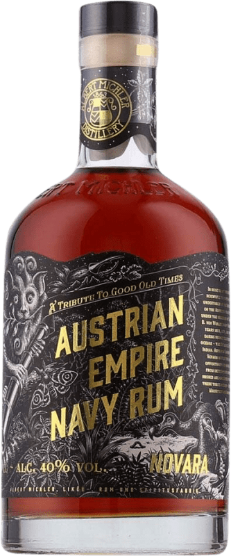 57,95 € 送料無料 | ラム Albert Michler Austrian Empire Novara Navy Strength — カスクストレングス ドミニカ共和国 70 cl
