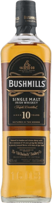 42,95 € Envío gratis | Whisky Single Malt Bushmills Irlanda 10 Años Botella 70 cl