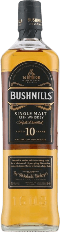 51,95 € Spedizione Gratuita | Whisky Single Malt Bushmills Irlanda 10 Anni 70 cl
