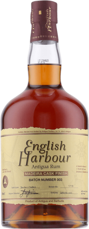 54,95 € Бесплатная доставка | Ром English Harbour Small Batch Cask Antigua I.G. Madeira мадера Антигуа и Барбуда бутылка 70 cl