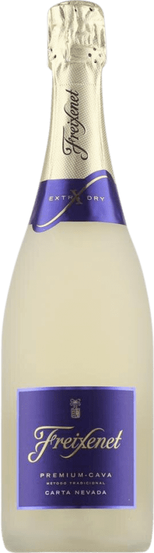 11,95 € Envio grátis | Espumante branco Freixenet Carta Nevada Extra Seco D.O. Cava Catalunha Espanha Parellada Garrafa 75 cl