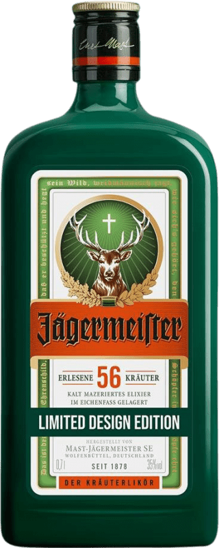 18,95 € Envoi gratuit | Liqueur aux herbes Mast Jägermeister Green Design Limited Edition Allemagne Bouteille 70 cl